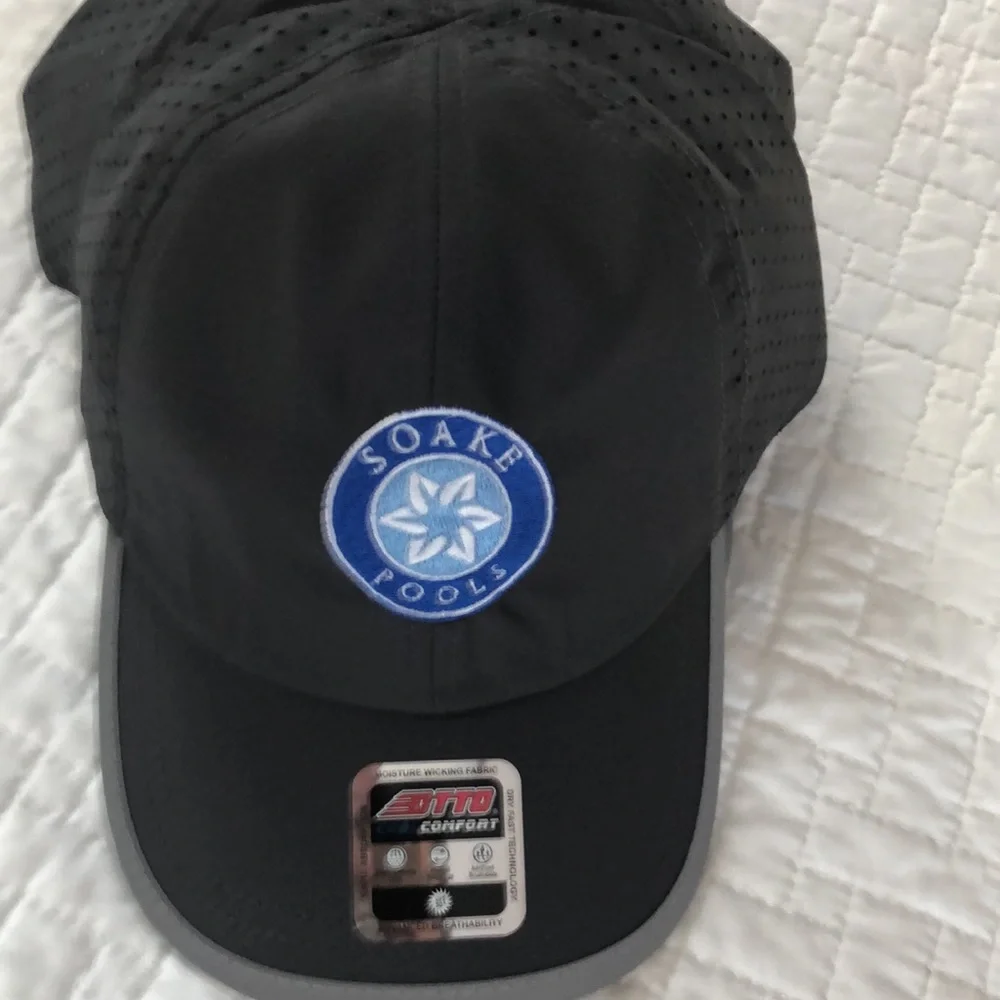 BNWOT Set of 4 Gray OTTO baseball-style caps for poolside, work, golf, etc! - Picture 3 of 9